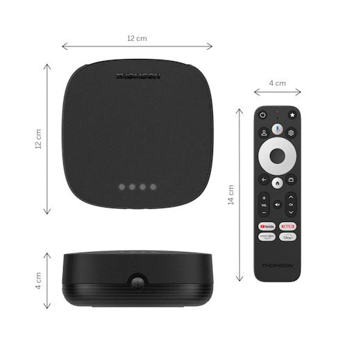 Thomson Android Streaming Box Plus 270B Google TV UHD 4K - Preto - Image 4