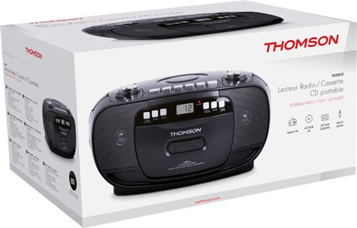 Rádio Portátil FM/AM/CD/Cassete Thomson RK200CD - Preto - Image 5