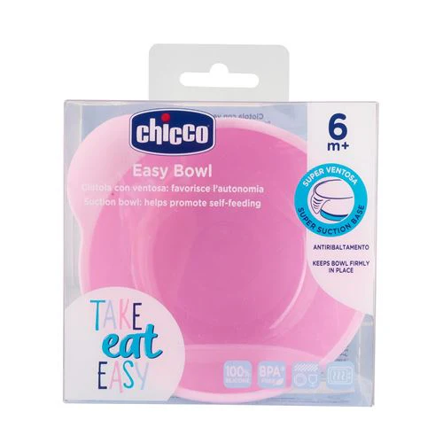 Tigela em Silicone +6 Meses - Rosa - Chicco - Image 2