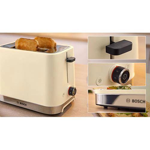 Torradeira 2 Fendas Bosch TAT4M227 MyMoment - Bege - Image 3