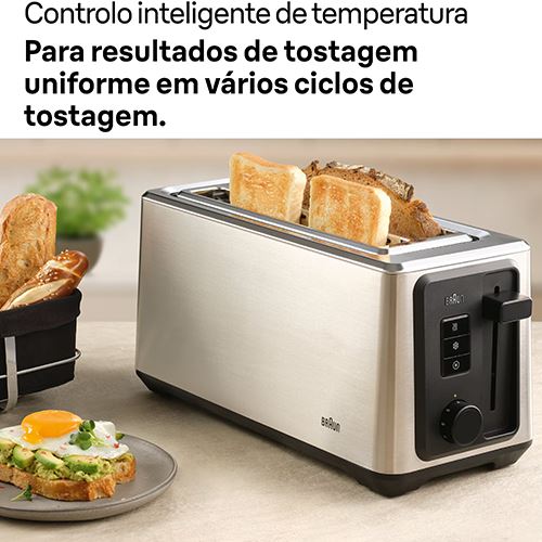 Torradeira Braun HT5220 - Preto e Aço inoxidável - Image 6