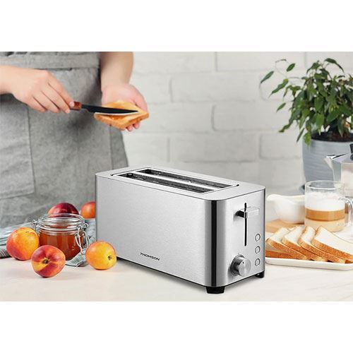 Torradeira Dupla Fenda Thomson THT2F | 1400W - Inox - Outlet - Grade A - Image 2