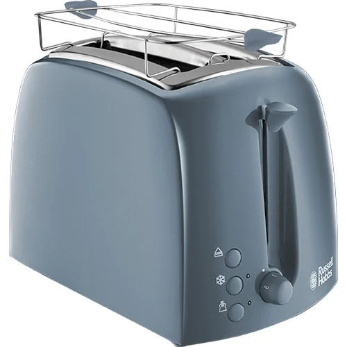 Torradeira Russell Hobbs 2 Fatias Textures - Cinzento - Outlet - Grade A