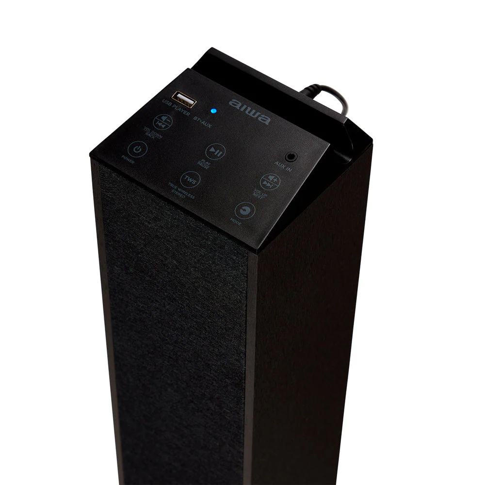 Torre de Som Bluetooth  Aiwa TSBT-270BK USB MP3 50W Preto - Image 4