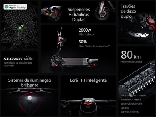 Trotinete Elétrica Ninebot by Segway MAX G3 E 700W - Image 2