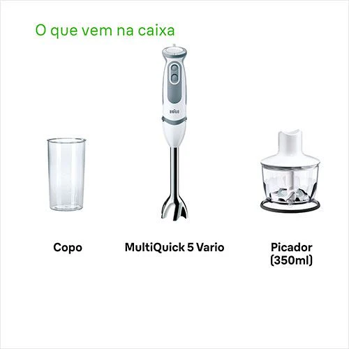 Varinha Mágica Braun MultiQuick 5 Vario  MQ5220WH - Branco | Cinzento - Image 7