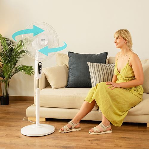 Ventoinha de Pé Cecotec 515 Maxflow | 40 Cm | 45 W - Branco - Outlet - Grade A - Image 6
