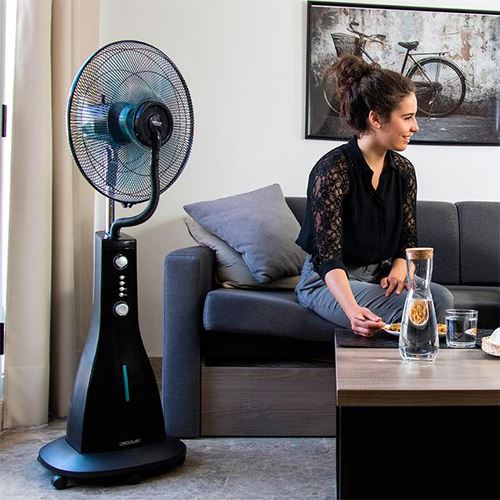 Ventoinha de Pé Nebulizadora Cecotec EnergySilence 590 FreshEssence | 40 Cm | 90 W - Preto - Image 3