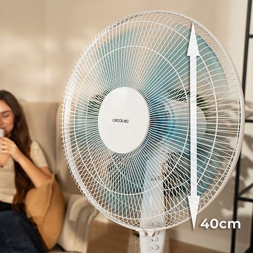Ventoinha de Pé Cecotec EnergySilence 515 WindLite Pro | 40 Cm | 45 W - Branco - Image 4