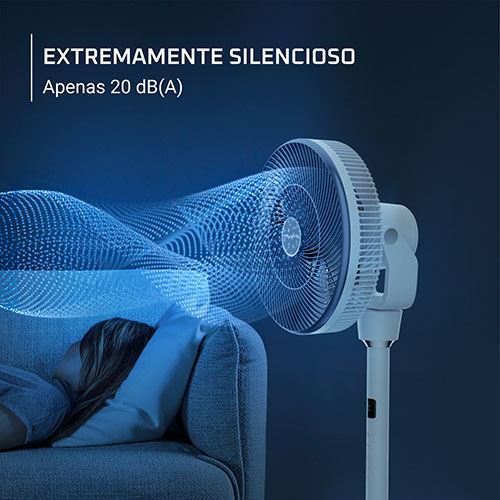 Ventoinha de Pé Rowenta Turbo Swift Silence QV5040F0 - Branco - Image 2