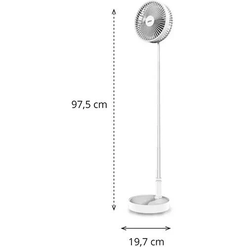 Ventoinha Portátil 3 em 1 Jocca 2334 | 3,7 V | 7200 mAh - Branco - Image 5