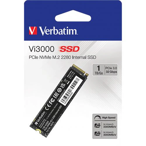 Disco Interno SSD Verbatim Vi3000 M.2 PCIe NVMe - 1TB - Image 2