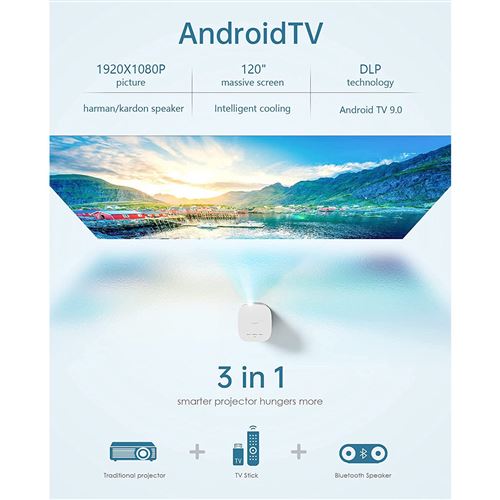 Videoprojetor XGIMI MoGo Pro+ Full HD 200" Android TV - Image 6