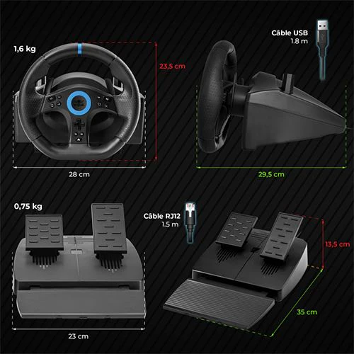 Volante Spirit of Gamer Race Wheel Pro 5 - Multiplataforma - Image 13