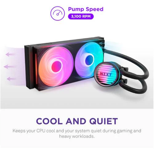 Water Cooler CPU NZXT Kraken Core 240 - RGB - Preto - Image 2