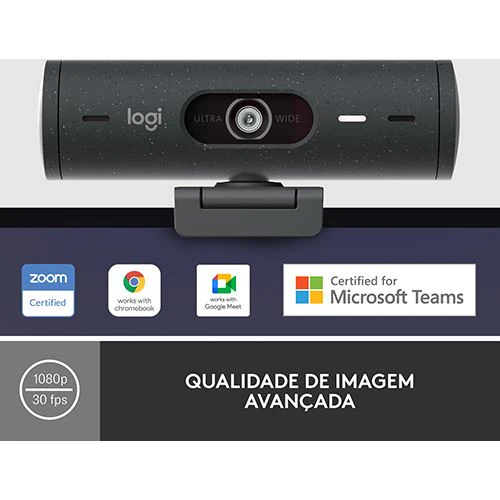 Webcam Logitech Brio 500 - FHD - Grafite - Image 2