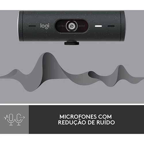 Webcam Logitech Brio 500 - FHD - Grafite - Image 4