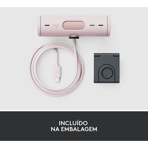 Webcam Logitech Brio 500 - FHD - Rosa - Image 11