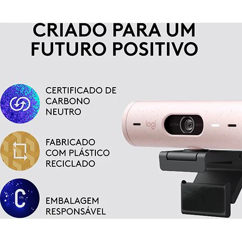 Webcam Logitech Brio 500 - FHD - Rosa - Image 5