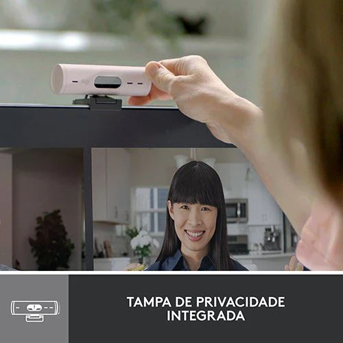 Webcam Logitech Brio 500 - FHD - Rosa - Image 6