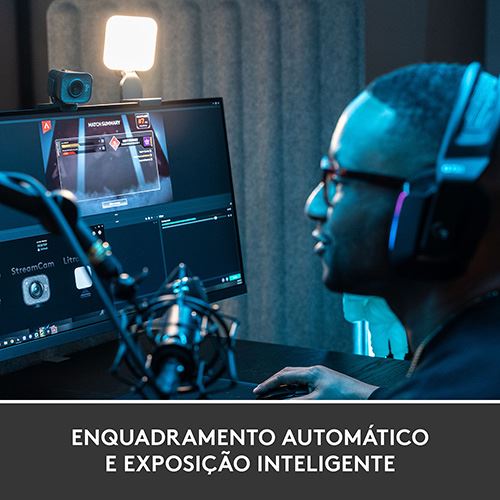 Webcam Logitech StreamCam Full HD 1080p USB 3.1 Type-C - Preto - Image 4
