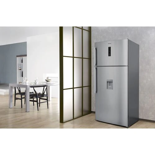 Frigorífico com Congelador Whirlpool W84TE 72X AQUA | 186x84x75 cm | 434 L | E | Aço inoxidável - Image 2